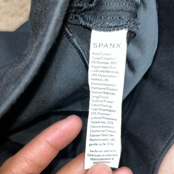 SPANX The Perfect Pant Slim Straight Ponte Knit Pull-On Black Small - Picture 9 of 9